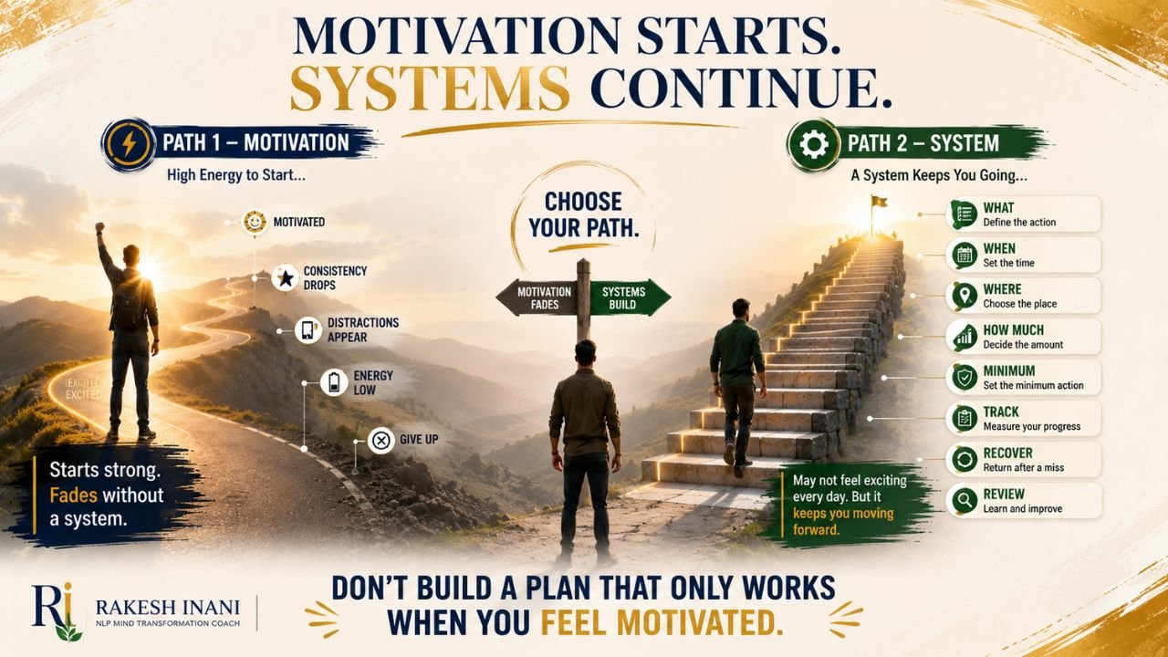 MOTIVATION STARTS. SYSTEMS CONTINUE