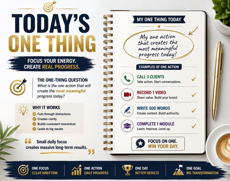 Use a Daily One-Thing Question