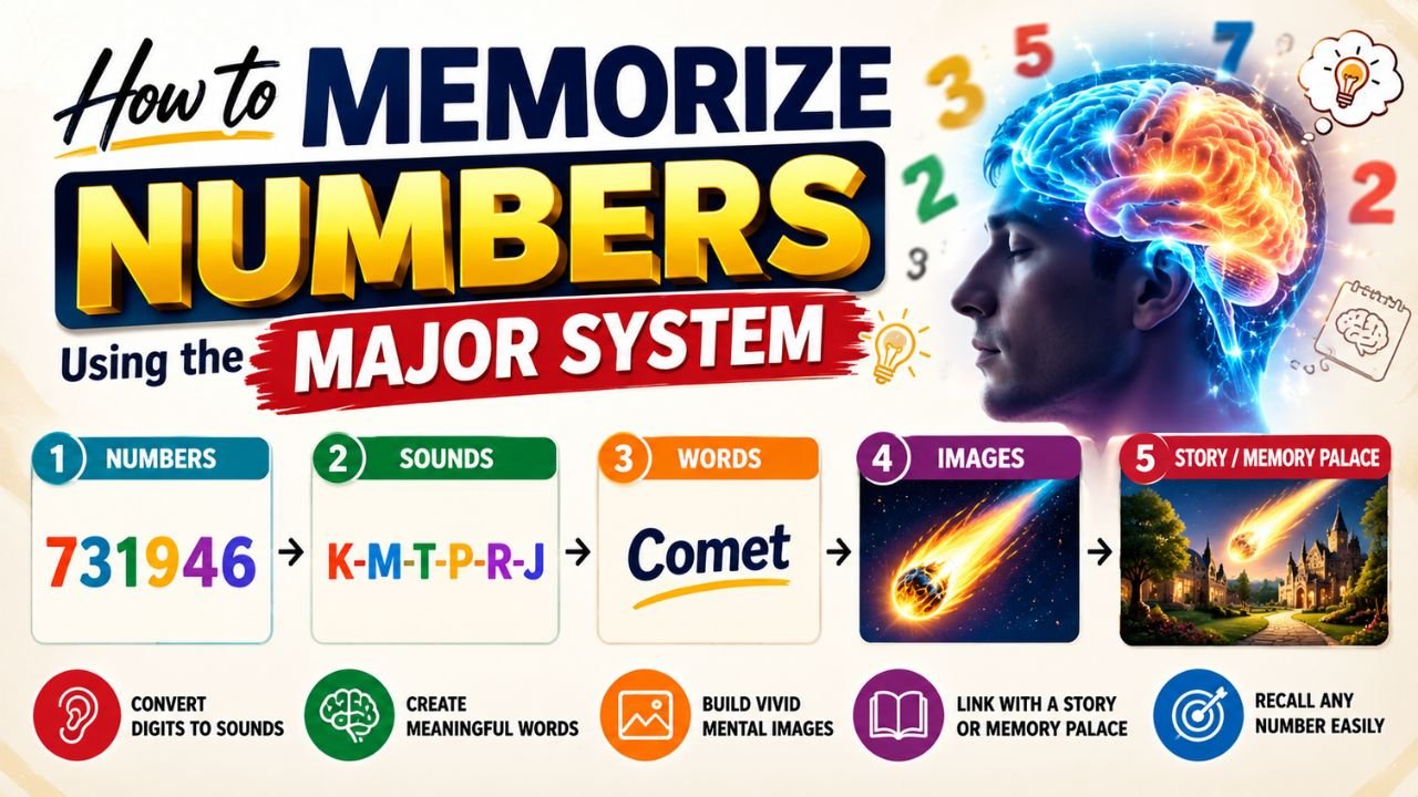 How to Memorize Numbers and Digits Using the Phonetic Major System
