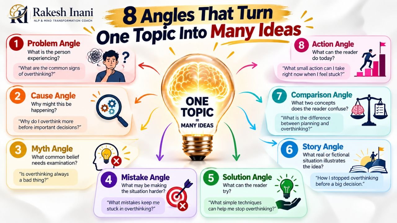 Eight Angles That Turn One Topic Into Many Ideas