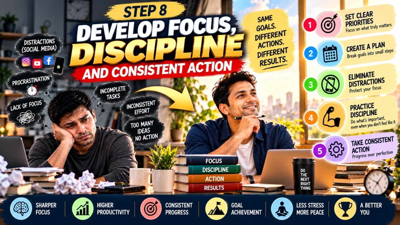 Step 8_ Develop Focus, Discipline, and Consistent Action