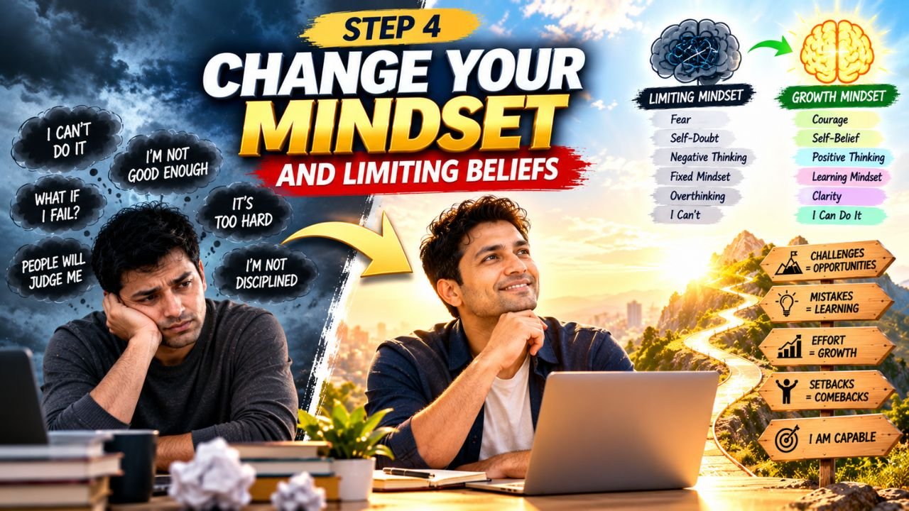 step 4 Change Your Mindset and Limiting Beliefs